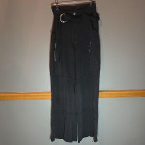 Forever 21 Black Pants with Zipper Accents